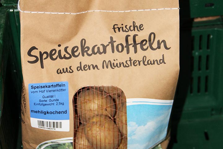 frische Speisekartoffeln aus dem Münsterland vom Bauernhof Vienenkötter